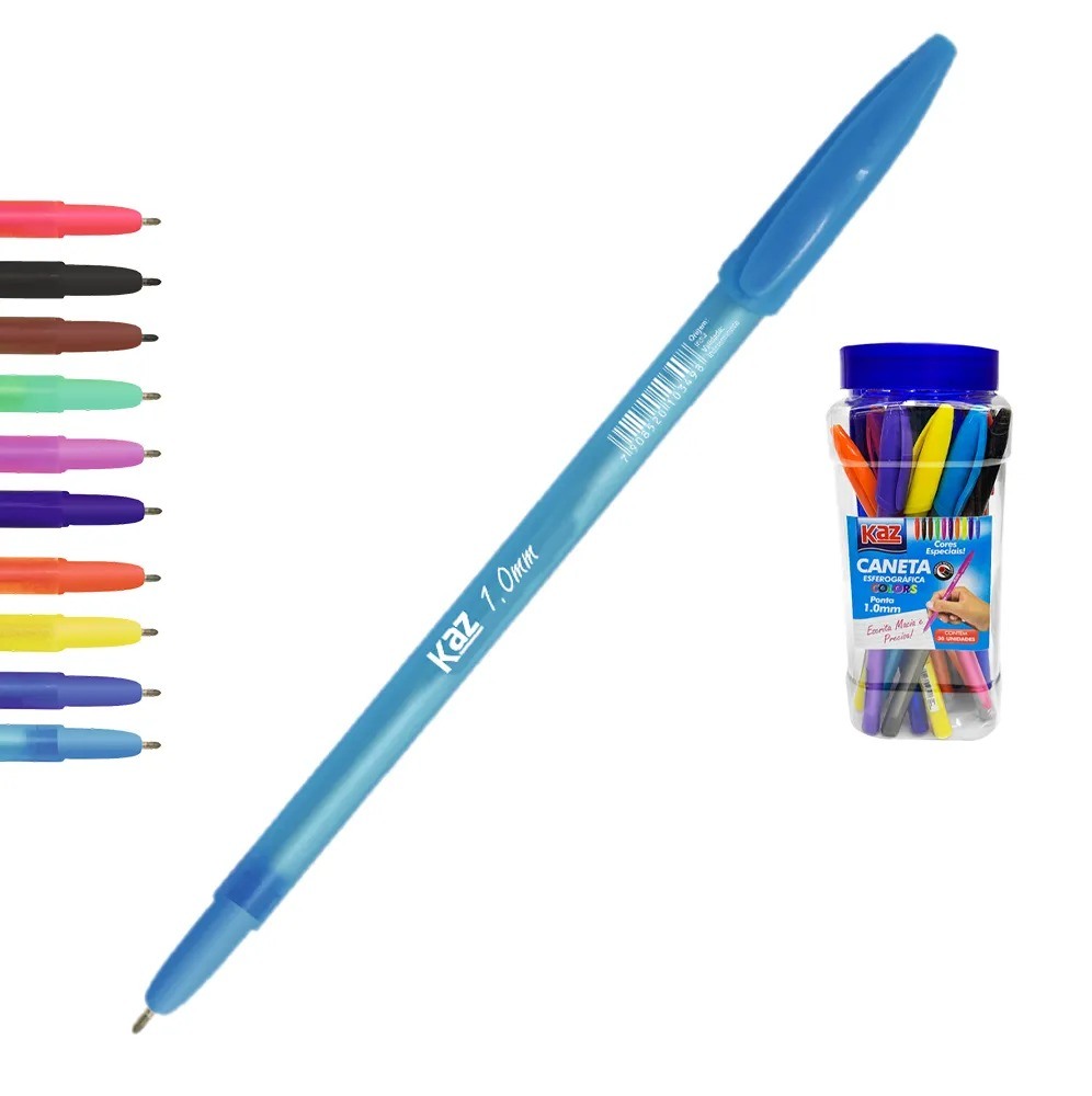 CANETA ESFEROGRAFICA KAZ 1,0MM